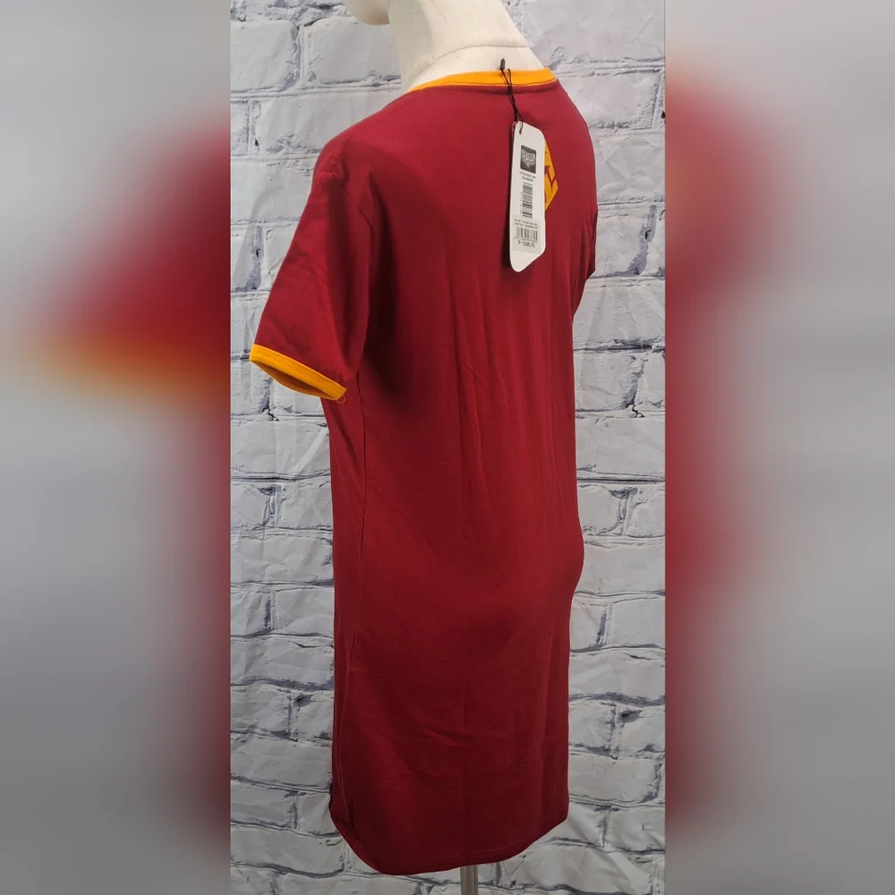 NWT Vintage Tribal Gear Women's T-Shirt Dress Mini Trucker Cranberry Y2K Large - Picture 5 of 15